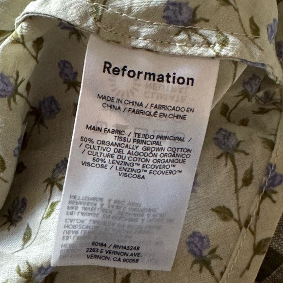 Reformation Cherry Top in Cordelia - Picture 6 of 6